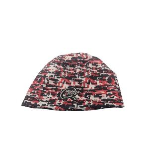Quaker State Beanie Mens OSFM Red Digital Camo Fleece Lined Skull Cap Racing Hat